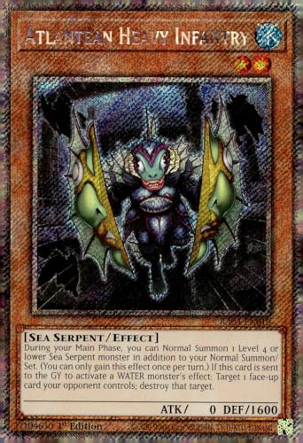Atlantean Heavy Infantry (Platinum Secret Rare) – RA04-EN010 – Platinum Secret Rare – 1. Auflage von Yu-Gi-Oh!