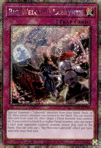Big Welcome Labrynth (Platinum Secret Rare) – RA04-EN104 – Platinum Secret Rare – 1. Auflage von Yu-Gi-Oh!