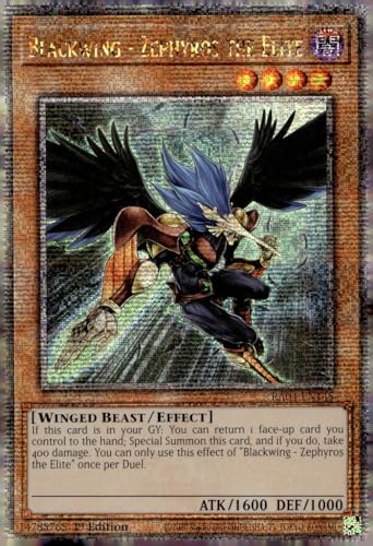 Blackwing - Zephyros The Elite (Quarter Century Secret Rare) - RA04-EN145 - Quarter Century Secret Rare - 1. Auflage von Yu-Gi-Oh!