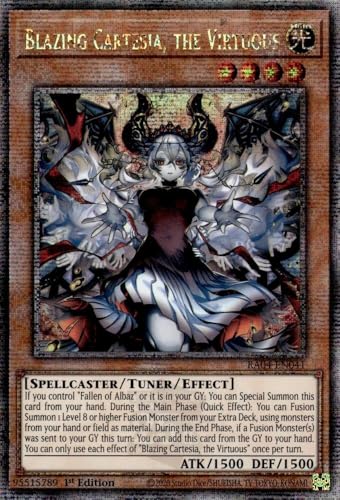 Blazing Cartesia, The Virtuous (New Art) (Quarter Century Secret Rare) – RA04-EN041 – Quarter Century Secret Rare – 1. Auflage von Yu-Gi-Oh!