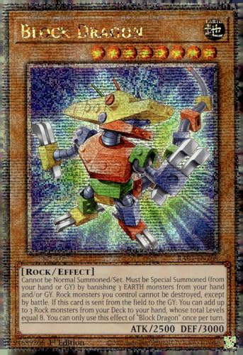 Block Dragon (Quarter Century Secret Rare) – RA04-EN268 – Quarter Century Secret Rare – 1. Auflage von Yu-Gi-Oh!