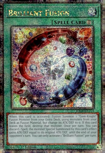Brilliant Fusion (Quarter Century Secret Rare) – RA04-EN254 – Quarter Century Secret Rare – 1. Auflage von Yu-Gi-Oh!