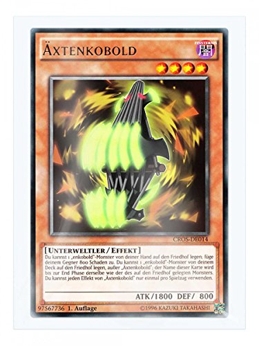 CROS-DE014 Äxtenkobold im Set mit original Gwindi Kartenschutzhülle CROS-DE014 Äxtenkobold im Set mit original Gwindi Kartenschutzhülle von Yu-Gi-Oh!