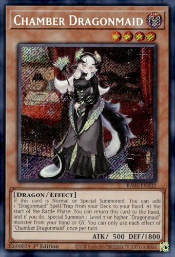 Chamber Dragonmaid (Secret Rare) – RA04-EN032 – Secret Rare – 1. Auflage von Yu-Gi-Oh!