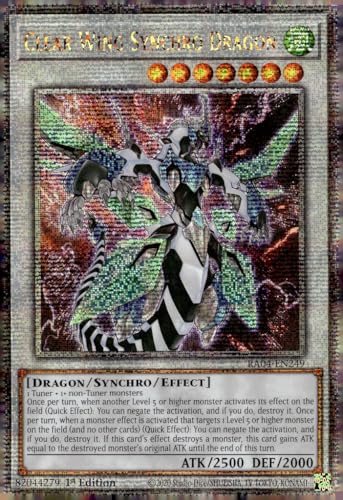 Clear Wing Synchro Dragon (Quarter Century Secret Rare) – RA04-EN249 – Quarter Century Secret Rare – 1. Auflage von Yu-Gi-Oh!