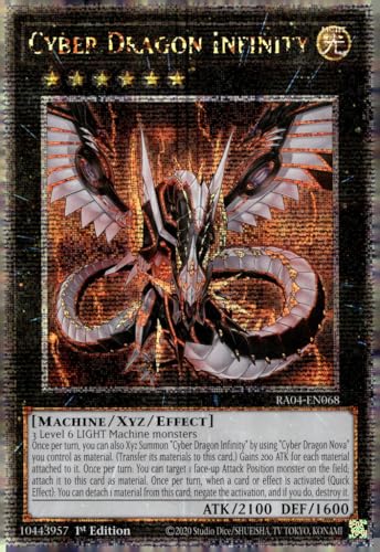 Cyber Dragon Infinity (Quarter Century Secret Rare) – RA04-EN068 – Quarter Century Secret Rare – 1. Auflage von Yu-Gi-Oh!
