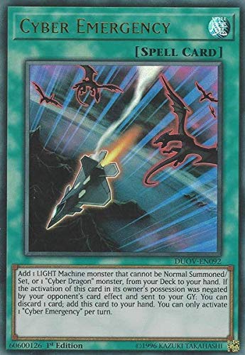 Cyber Emergency – DUOV-EN092 – Ultra Rare – 1. Auflage Cyber Emergency – DUOV-EN092 – Ultra Rare – 1. Auflage von Yu-Gi-Oh!
