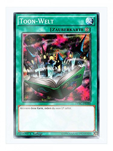 DPBC-DE046 Toon-Welt 1. Auflage im Set mit original Gwindi Kartenschutzhülle DPBC-DE046 Toon-Welt 1. Auflage im Set mit original Gwindi Kartenschutzhülle von Yu-Gi-Oh!
