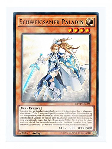 DPRP-DE003 Schweigsamer Paladin 1. Auflage im Set mit original Gwindi Kartenschutzhülle von Yu-Gi-Oh!
