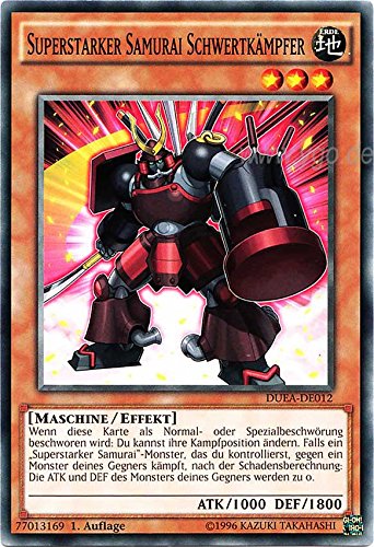 DUEA-DE012 Superstarker Samurai Schwertkämpfer im Set mit original Gwindi Kartenschutzhülle DUEA-DE012 Superstarker Samurai Schwertkämpfer im Set mit original Gwindi Kartenschutzhülle von Yu-Gi-Oh!
