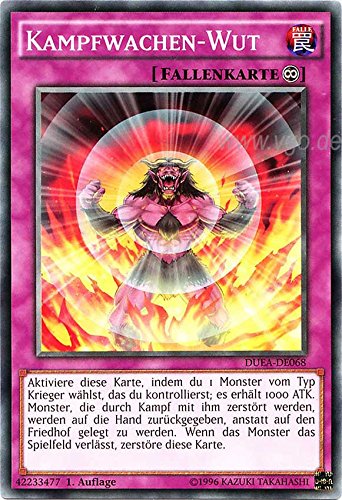 DUEA-DE068 Kampfwachen-Wut 1. Auflage im Set mit original Gwindi Kartenschutzhülle DUEA-DE068 Kampfwachen-Wut 1. Auflage im Set mit original Gwindi Kartenschutzhülle von Yu-Gi-Oh!