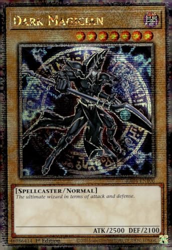 Dark Magician (7th Art) (Quarter Century Secret Rare) – RA04-EN106 – Quarter Century Secret Rare – 1. Auflage von Yu-Gi-Oh!