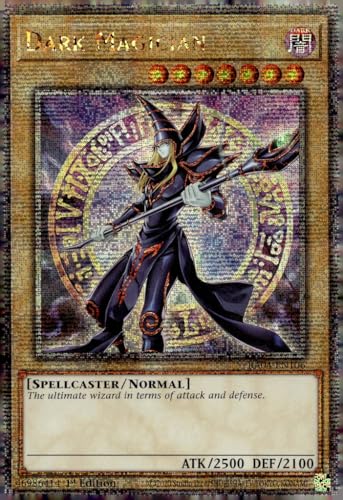 Dark Magician (8th Art) (Quarter Century Secret Rare) – RA04-EN106 – Quarter Century Secret Rare – 1. Auflage von Yu-Gi-Oh!
