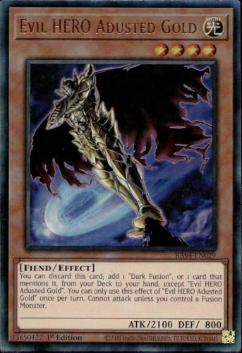Evil Hero Adusted Gold (Ultimate Rare) – RA04-EN029 – Ultimate Rare – 1. Auflage von Yu-Gi-Oh!