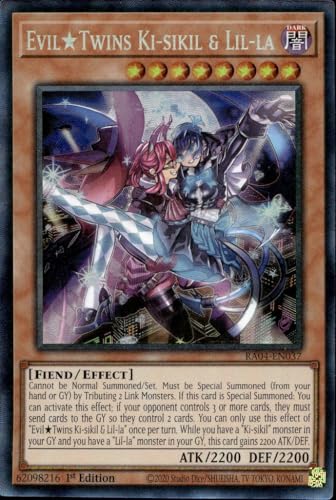EvilTwins Ki-sikil & Lil-la (CR) - RA04-EN037 - Collector's Rare - 1st Edition von Yu-Gi-Oh!