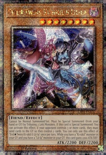 EvilTwins Ki-sikil & Lil-la (Quarter Century Secret Rare) – RA04-EN037 – Quarter Century Secret Rare – 1. Auflage von Yu-Gi-Oh!