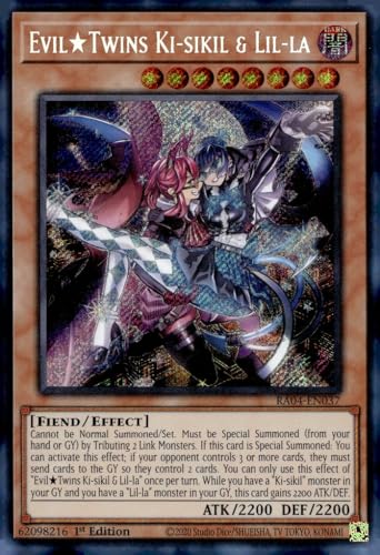 EvilTwins Ki-sikil & Lil-la (Secret Rare) - RA04-EN037 - Secret Rare - 1. Auflage von Yu-Gi-Oh!