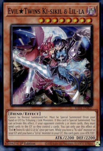EvilTwins Ki-sikil & Lil-la - RA04-EN037 - Super Rare - 1. Auflage von YU-GI-OH!