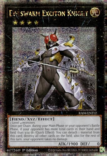 Evilswarm Exciton Knight (Quarter Century Secret Rare) – RA04-EN212 – Quarter Century Secret Rare – 1. Auflage von Yu-Gi-Oh!
