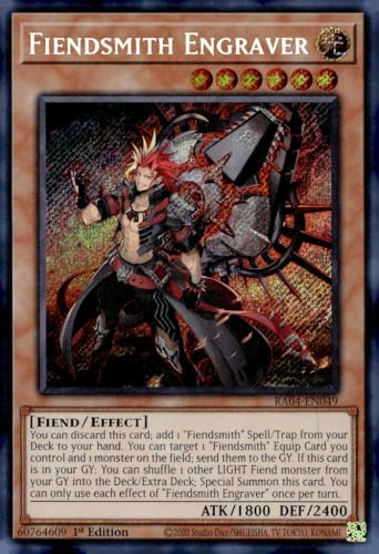 Fiendsmith Engraver (Secret Rare) – RA04-EN049 – Secret Rare – 1. Auflage von Yu-Gi-Oh!