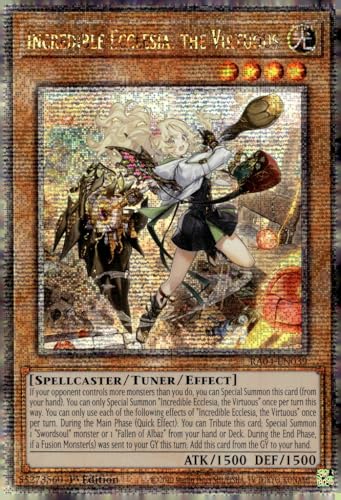 Incredible Ecclesia, The Virtuous (New Art) (Quarter Century Secret Rare) – RA04-EN039 – Quarter Century Secret Rare – 1. Auflage von Yu-Gi-Oh!