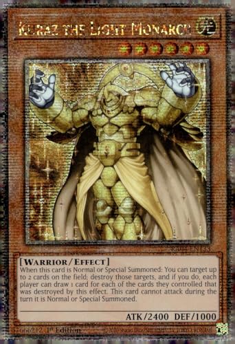Kuraz The Light Monarch (Quarter Century Secret Rare) – RA04-EN133 – Quarter Century Secret Rare – 1. Auflage von Yu-Gi-Oh!