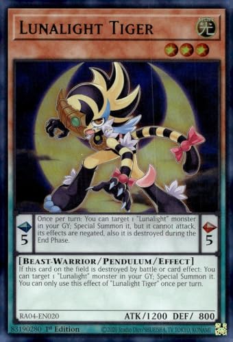 Lunalight Tiger (UR) - RA04-EN020 - Ultra Rare - 1. Auflage von Yu-Gi-Oh!