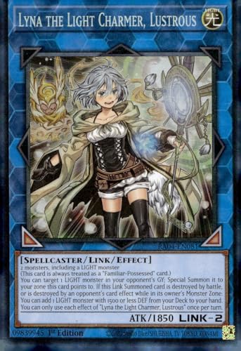 Lyna The Light Charmer, Lustrous (CR) – RA04-EN081 – Sammlerselten – 1. Auflage von Yu-Gi-Oh!