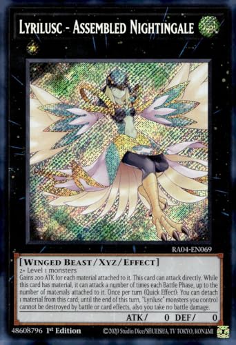 Lyrilusc - Assembled Nightingale (Secret Rare) - RA04-EN069 - Secret Rare - 1. Auflage von Yu-Gi-Oh!