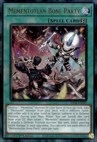 Mementotlan Bone Party (Ultimate Rare) – RA04-EN099 – Ultimate Rare – 1. Auflage von Yu-Gi-Oh!
