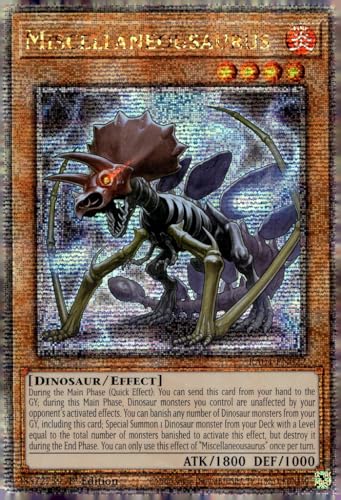 Miscellaneousaurus (Quarter Century Secret Rare) – RA04-EN022 – Quarter Century Secret Rare – 1. Auflage von Yu-Gi-Oh!