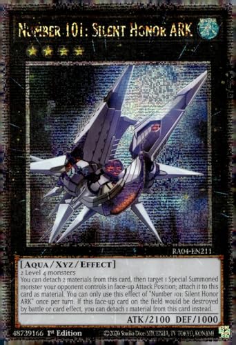 Number 101: Silent Honor ARK (Quarter Century Secret Rare) - RA04-EN211 - Quarter Century Secret Rare - 1. Auflage von Yu-Gi-Oh!