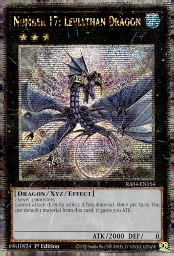 Nummer 17: Leviathan-Drache (Quarter Century Secret Rare) – RA04-EN154 – Quarter Century Secret Rare – 1. Auflage von YU-GI-OH!