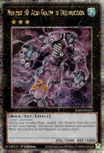 Nummer 30: Acid Golem of Destruction (Quarter Century Secret Rare) - RA04-EN165 - Quarter Century Secret Rare - 1. Auflage von Yu-Gi-Oh!