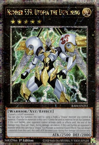 Nummer S39: Utopia The Lightning (Quarter Century Secret Rare) – RA04-EN251 – Quarter Century Secret Rare – 1. Auflage von Yu-Gi-Oh!