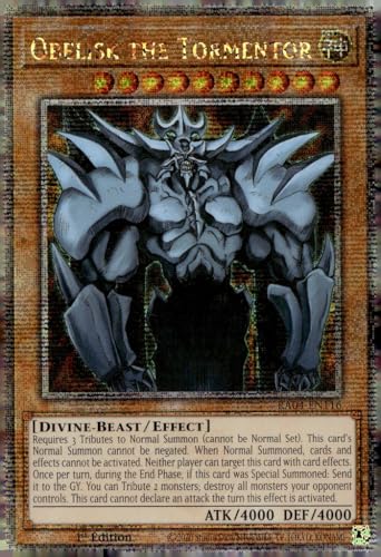 Obelisk The Tormentor (Quarter Century Secret Rare) – RA04-EN116 – Quarter Century Secret Rare – 1. Auflage von YU-GI-OH!