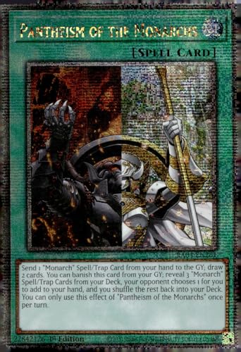 Pantheism of The Monarchs (Quarter Century Secret Rare) – RA04-EN261 – Quarter Century Secret Rare – 1. Auflage von Yu-Gi-Oh!