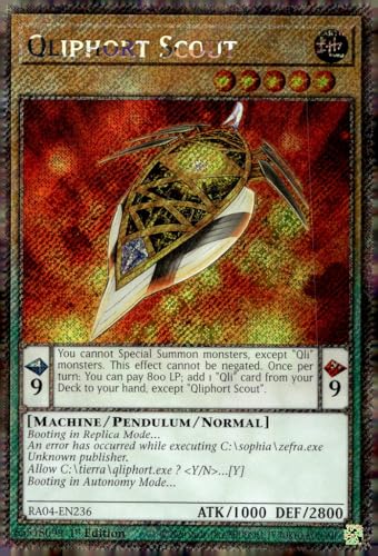 Qliphort Scout (Platinum Secret Rare) – RA04-EN236 – Platinum Secret Rare – 1. Auflage von Yu-Gi-Oh!