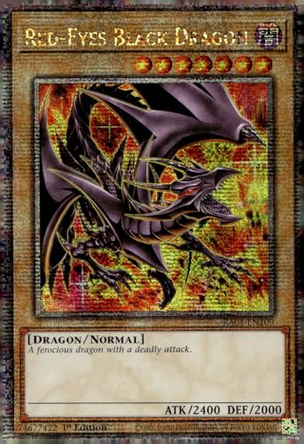 Red-Eyes Black Dragon (8th Art) (Quarter Century Secret Rare) – RA04-EN109 – Quarter Century Secret Rare – 1. Auflage von Yu-Gi-Oh!
