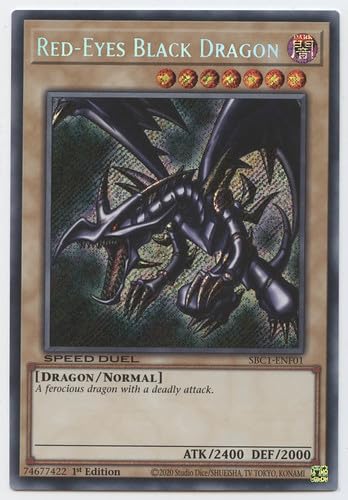 Red-Eyes Black Dragon SBC1-ENF01 - Secret Rare - 1. Auflage Red-Eyes Black Dragon SBC1-ENF01 - Secret Rare - 1. Auflage von Yu-Gi-Oh!