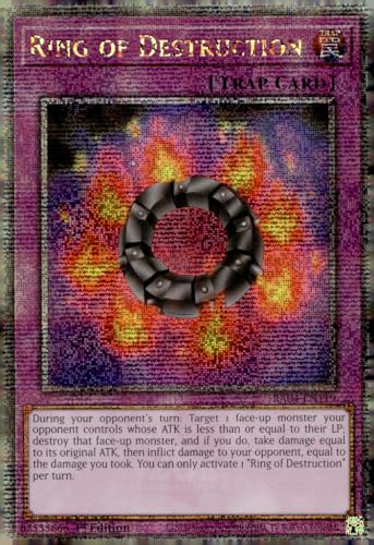 Ring of Destruction (Quarter Century Secret Rare) – RA04-EN119 – Quarter Century Secret Rare – 1. Auflage von Yu-Gi-Oh!