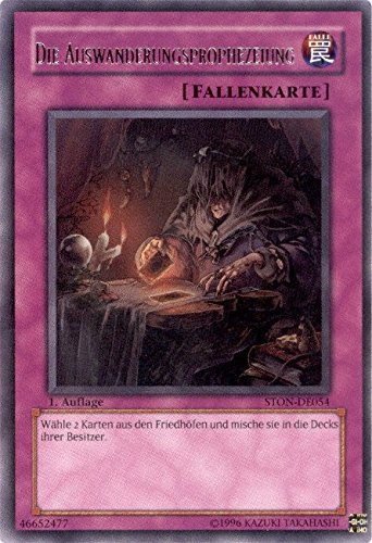 STON-DE054 Die Auswanderungsprophezeiung Ultimate Rare 1. Auflage von Yu-Gi-Oh!