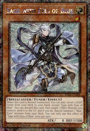 Sage with Eyes of Blue (Platinum Secret Rare) – RA04-EN266 – Platinum Secret Rare – 1. Auflage von Yu-Gi-Oh!