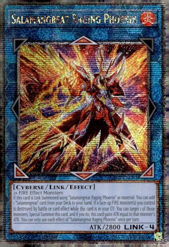 Salamangreat Raging Phoenix (Quarter Century Secret Rare) – RA04-EN083 – Quarter Century Secret Rare – 1. Auflage von Yu-Gi-Oh!