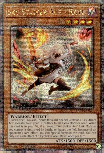 Sky Striker Ace – Raye (New Art) (Quarter Century Secret Rare) – RA04-EN026 – Quarter Century Secret Rare – 1. Auflage von Yu-Gi-Oh!