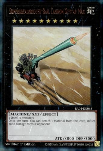 Superdreadnought Rail Cannon Gustav Max (Ultimate Rare) - RA04-EN063 - Ultimate Rare - 1. Auflage von YU-GI-OH!