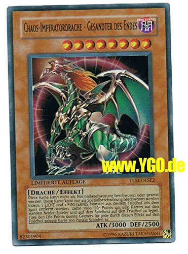 TLM-DESE2 CHAOS IMPERATORDRACHE GESANDTER DES ENDES im Set mit original Gwindi Kartenschutzhülle von Yu-Gi-Oh!