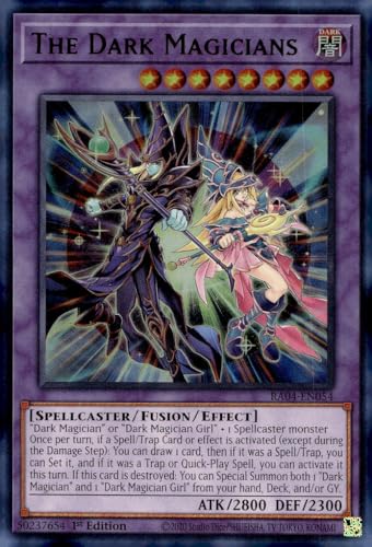 The Dark Magicians (UR) - RA04-EN054 - Ultra Rare - 1. Auflage von Yu-Gi-Oh!