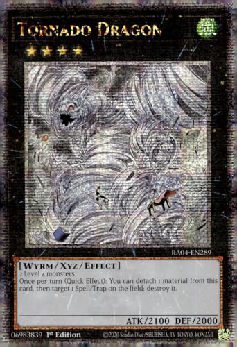 Tornado-Drache (Quarter Century Secret Rare) – RA04-EN289 – Quarter Century Secret Rare – 1. Auflage von Yu-Gi-Oh!