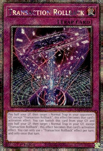 Transaction Rollback (Platinum Secret Rare) – RA04-EN105 – Platinum Secret Rare – 1. Auflage von Yu-Gi-Oh!